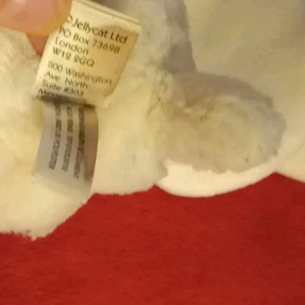 Jellycat Bashful Lamb Soother Cream White Sheep Plush Baby Security Blanket 13in